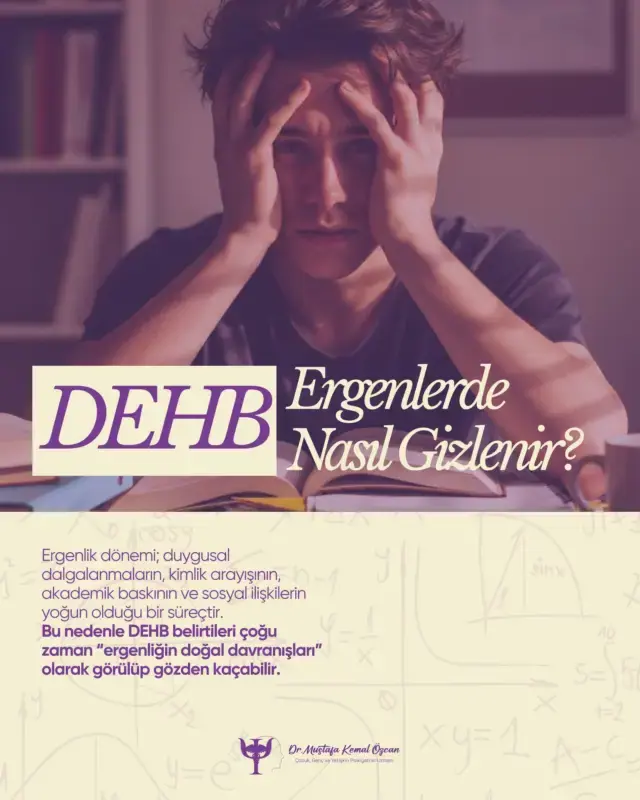 Ergenlik döneminde yaşanan duygu dalgalanmaları, dikkat dağınıklığı, odaklanma zorlukları ve dürtüsellik çoğu zaman “nor